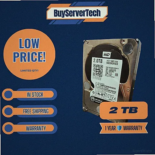 Western Digital Caviar Black 2TB Internal 7200RPM 3.5" (WD2002FAEX) HDD