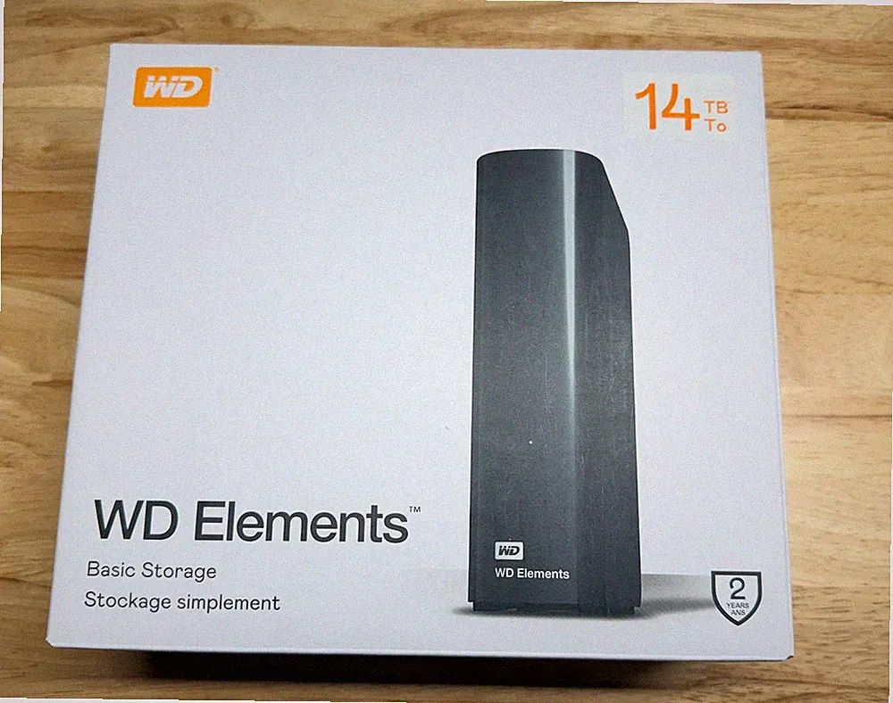 Western Digital Elements 14TB 3.5" External USB Hard Drive