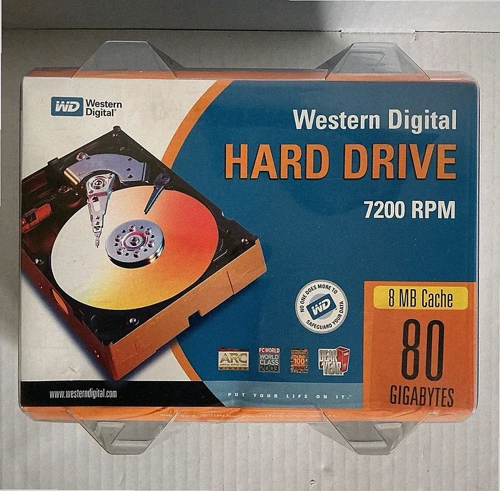 Western Digital Internal Hard Drive 80GB 7200RPM 3.5" PC Mac WD800JBRTL NEW NOS