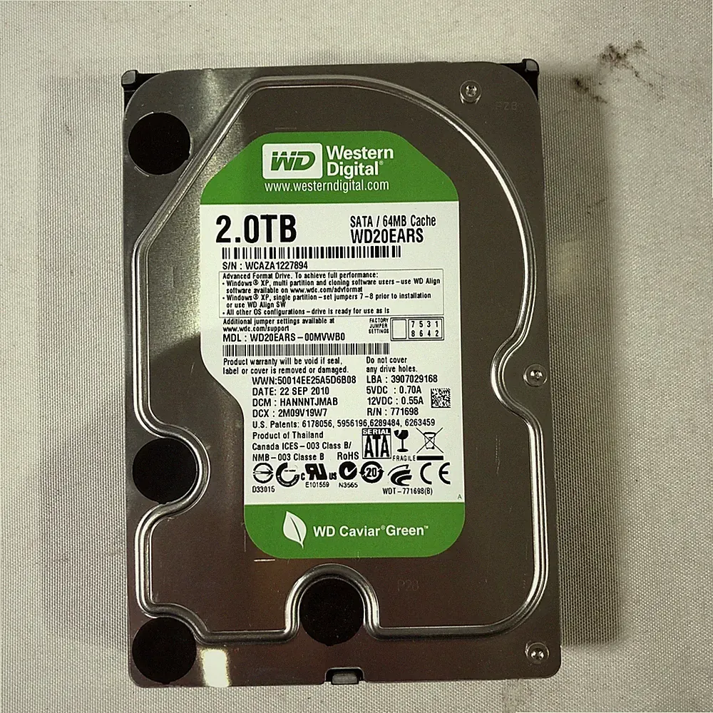 Western Digital WD Caviar Green 2TB SATA HDD WD20EARS