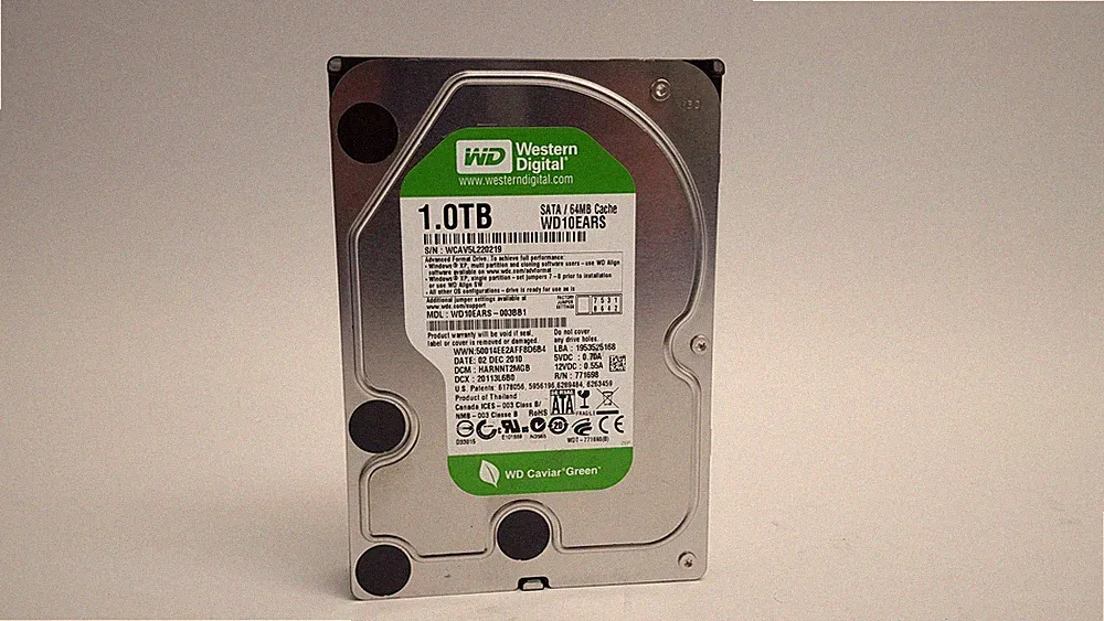 Western Digital WD Caviar Green WD10EARS 1 TB 3.5" SATA II Hard Drive