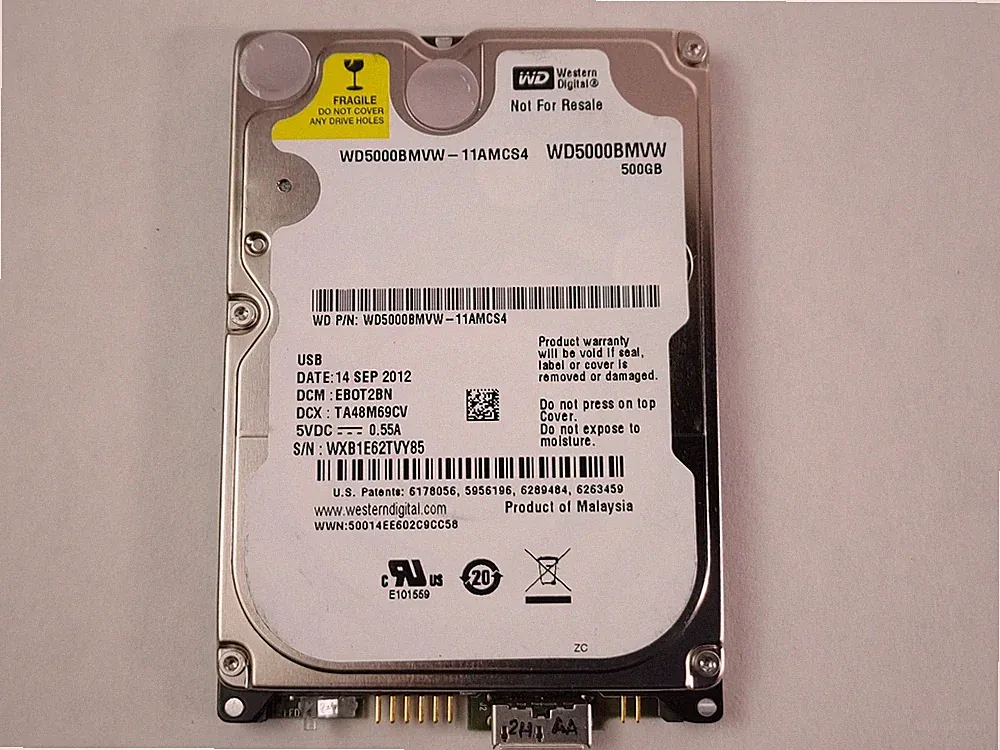 Western Digital WD5000BMVW WD Blue 500GB 2.5" USB 3.0 External Hard Drive